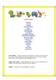 English Worksheet: Animals-Biology- A play 