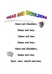 English Worksheet: HEAD AND SHOULDERS