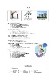 English Worksheet: a / an