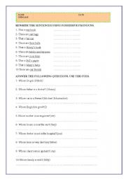 English worksheet: Wh- questions