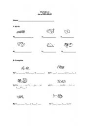 English worksheet: Revion Work: Unit-Food