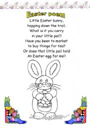 English Worksheet: easter bunny