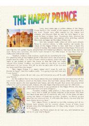 English Worksheet: The Happy Prince - complete story