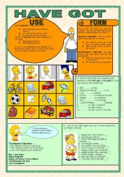 English Worksheet: HAVE GOT