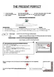 English Worksheet: Present Perfect Explanation