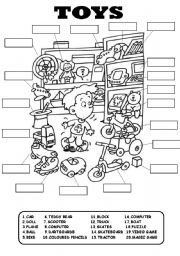 English Worksheet: TOYS