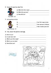 English Worksheet: Test about UK, greetings, classroom objects...part III