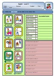 English Worksheet: PAST SIMPLE OF REGULAR VERBS