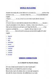 English Worksheet: Word building