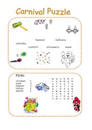 English Worksheet: Carnival