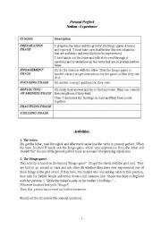 English Worksheet: Present Perfect 