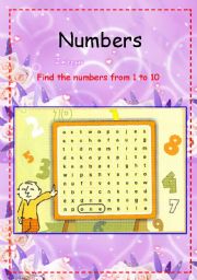 English Worksheet: Numbers