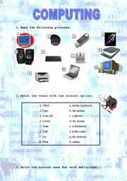 English Worksheet: COMPUTING