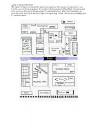 English Worksheet: City Map