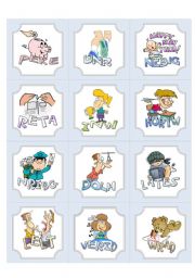 English Worksheet: Irregular Verbs Flash Cards 3