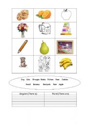 English Worksheet: There is / there are