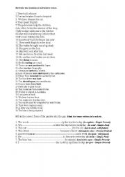 English Worksheet: passives