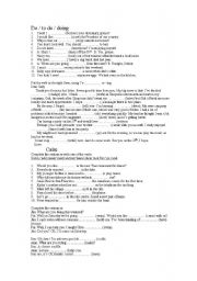 English worksheet: do doing 