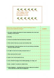 English worksheet: Book a table in The Happy Carrot