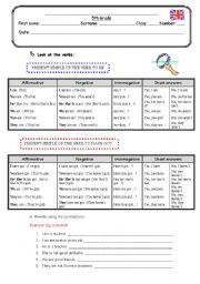 English Worksheet: To be and/to have got