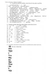 English Worksheet: to be and pronouns