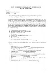 English worksheet: present continous