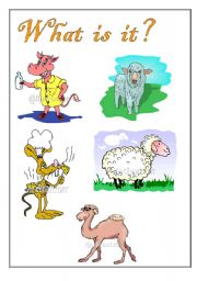 English worksheet: animals