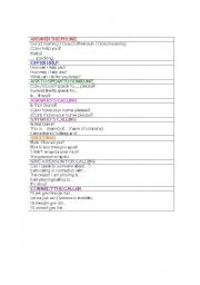 English Worksheet: telephone english