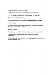 English worksheet: formal letter