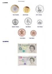 English Worksheet: British money