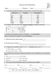 Revision Worksheet