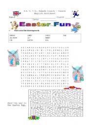 English Worksheet: Easter Fun