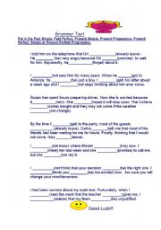 English Worksheet: Grammar Test