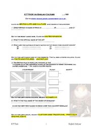 English Worksheet: ICT British culture