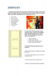 English Worksheet: Indiana Jones