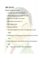 English Worksheet: Mr Bean episode 4