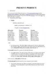 English Worksheet: Present perfect