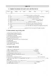 English Worksheet: USED TO + REPORTED SPEECH