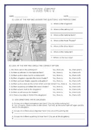 English Worksheet: direction
