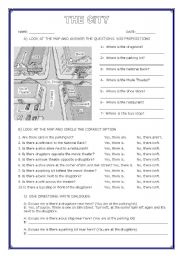 English Worksheet: direction