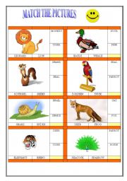 English worksheet: Animals vocabulary