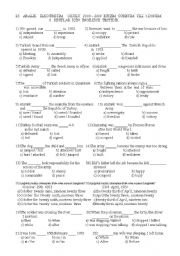 English Worksheet: Simple past