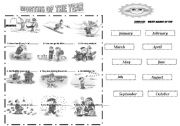 English Worksheet: Months of the year 