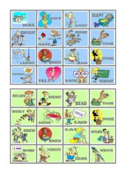 BINGO OF IRREGULAR VERBS (5 of 9)