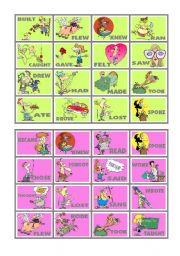 BINGO OF IRREGULAR VERBS (6 of 9)