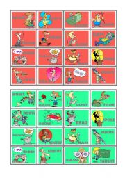 BINGO OF IRREGULAR VERBS (8 of 9)