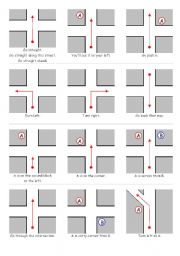 English Worksheet: directions