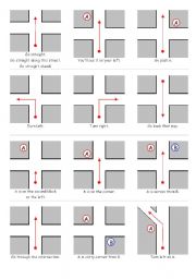 English Worksheet: directions