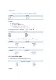 English Worksheet: Adverbs 
