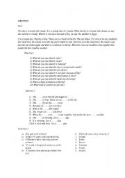 English Worksheet: weather (test)